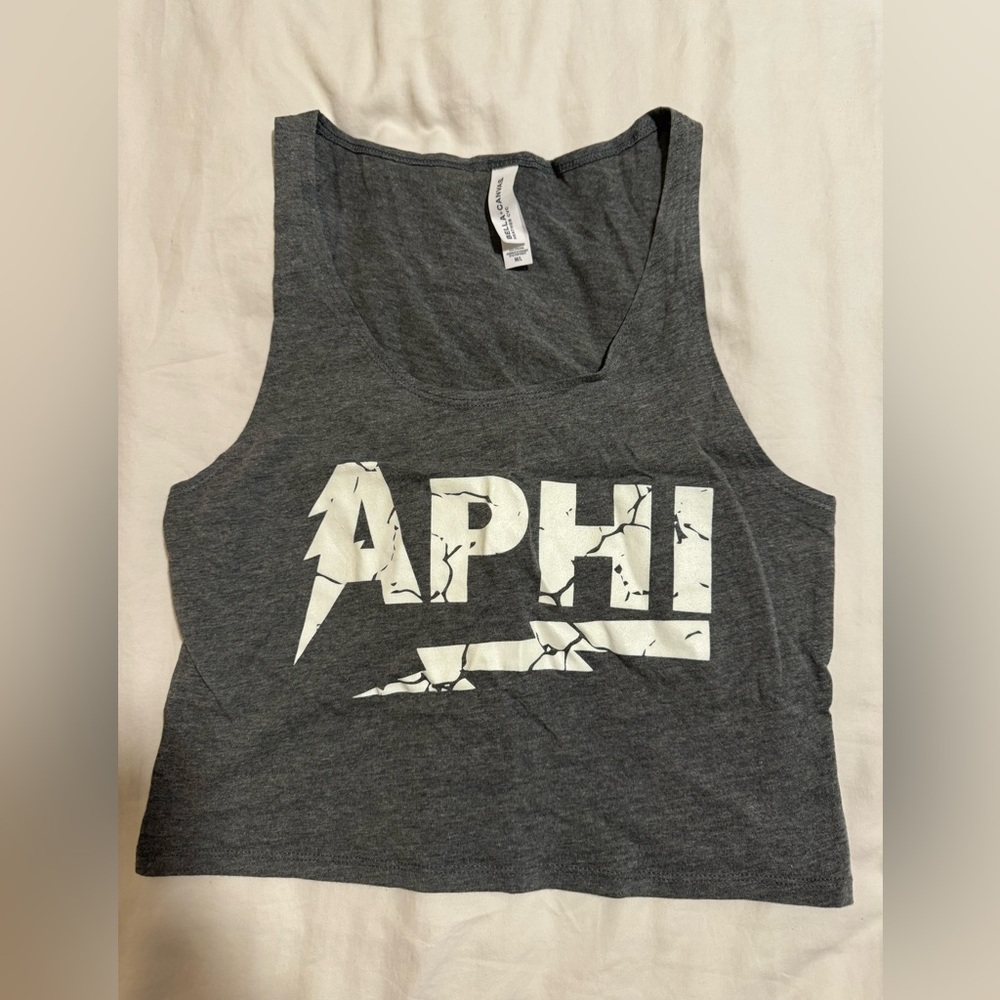 Bella + Canvas Grey Cropped Tank Top